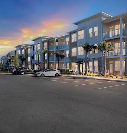 Exterior view in the night at Drift, Daytona Beach, FL, 32117