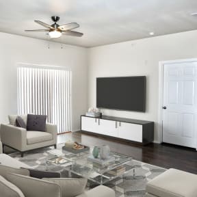 Living room at Cresta North Valley Apartments in Albuquerque, NM