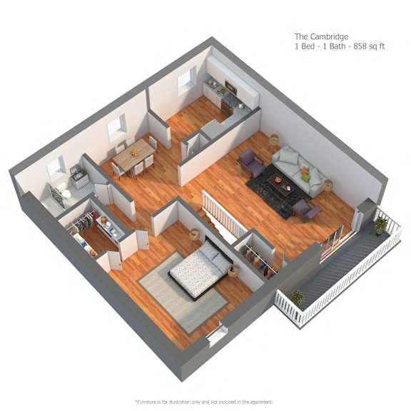The Cambridge Rendering at Troy Hills Village in Parsippany, NJ 07054