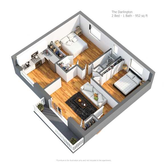 The Darlington 2 Bedroom at Troy Hills Village in Parsippany, NJ,07054