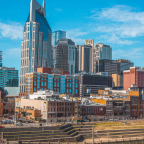 the skyline of the city