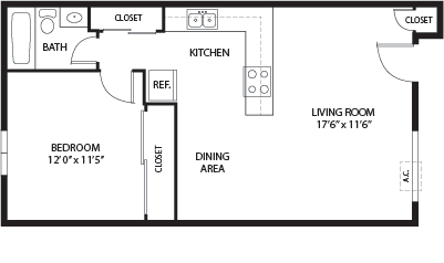 COMET Floorplan at Northeast Villas, Fridley, MN, 55421