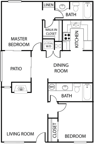 a floor plan of a house