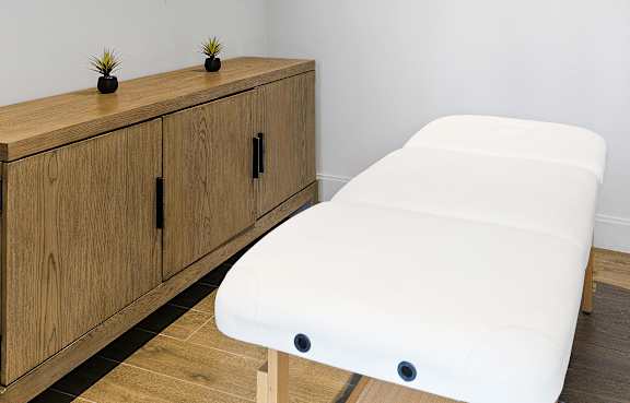 Massage room at 65 Bay Street, Jersey City, NJ, 07302