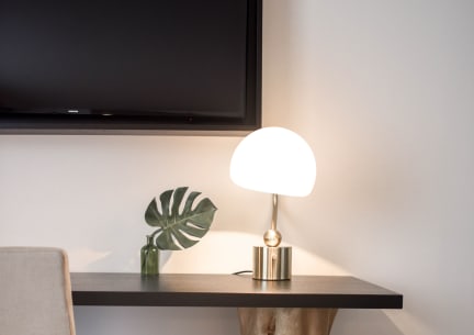 modern lamp on table