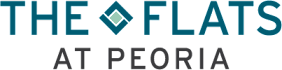 The logo for The Flats at Peoria.