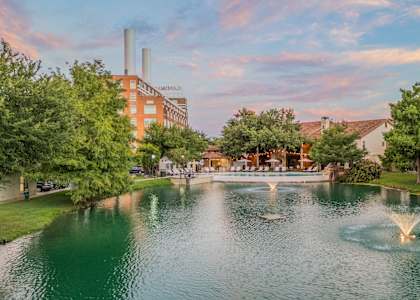 Serene lake with a fountain View at The Landmark, New Braunfels, 78130