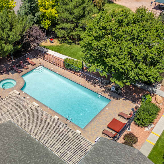Swimming Pool And Sundeck at Country Club Terrace Apartments, Arizona