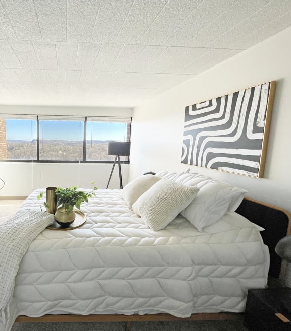 Bedroom at Walnut Towers at Frick Park, Pittsburgh