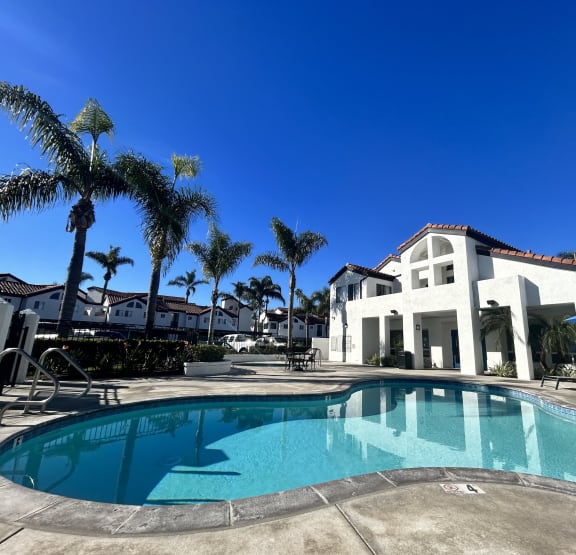 Newport Palms Clubhouse Exterior and Pool