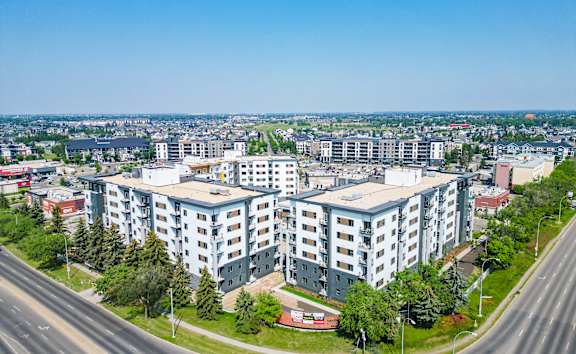 Parking Lot at Vista Apartments at Edgemont, Edmonton, AB