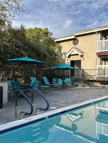 Swimming Pool at Almansor Villa Apartment Homes near Los Angeles in Alhambra, California