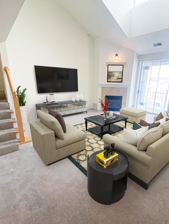 Social Lounge at Poplar Creek Apartments, Brookfield