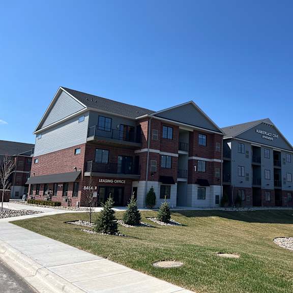 A large building with a sign that says "Back Office" on it.