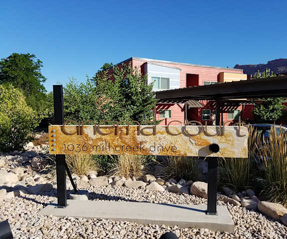 Cinema Court Sign