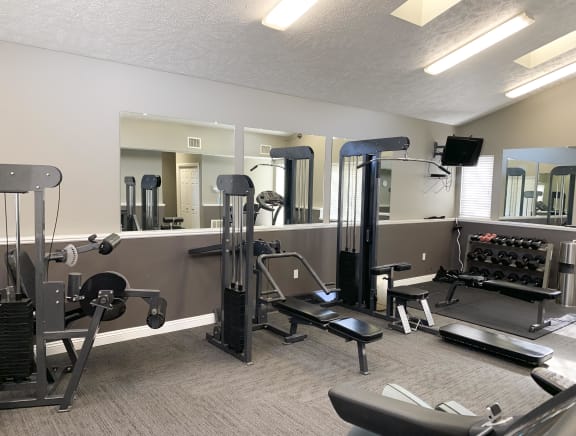 Fitness center at Pine Lake Heights