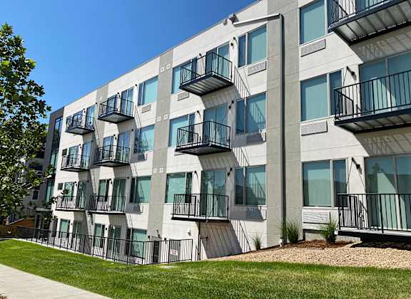 Exterior of Apartment Building at Proto Apartments, Denver