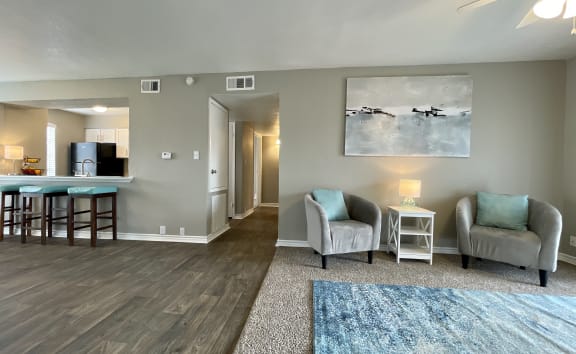 Living room   at The Alara, Houston, TX, 77060