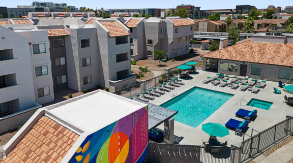 take a dip in our resort style swimming pool