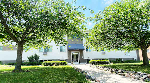 Exterior at Kimberly House Apartments in Lansing, MI