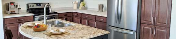 Fully Equipped Kitchen at Poplar Creek Apartments, Brookfield