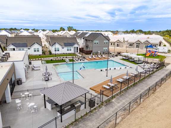 Pool Area at Alante Homes at Spring Run, Idaho, 83607