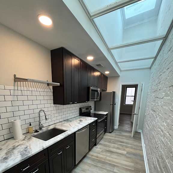 kitchen with skylight