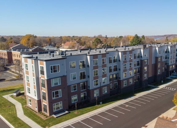 Drone View at The Quill 55+ Apartments, Hastings, MN, 55033