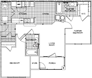  Floor Plan 2 Bedroom