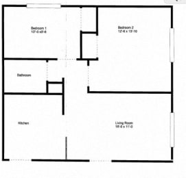  Floor Plan 2 Bedroom