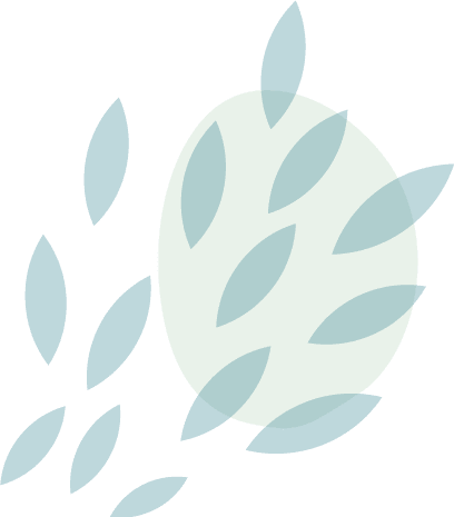 two gold circles overlapping each other with a green circle on a black background