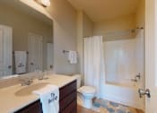 Thumbnail 20 of 30 - Bathroom With Bathtub at The Heritage at Arlington Apartment Homes, North Carolina, 27834
