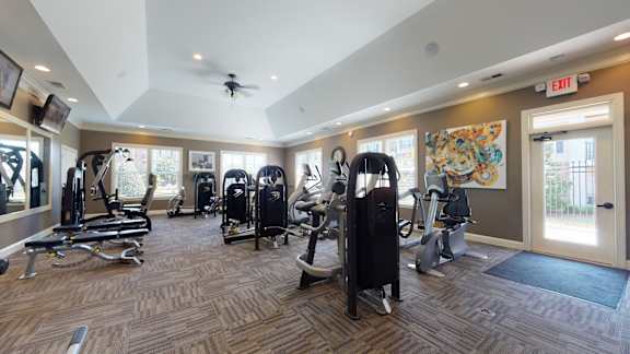 24-Hour Fitness Center at The Heritage at Arlington Apartment Homes, North Carolina, 27834