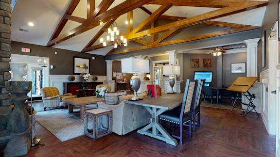 Community Clubroom at The Heritage at Arlington Apartment Homes, Greenville