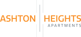 The image is a logo for a company named Ashton Heights Apartments. at Ashton Heights Apartments, Suitland, MD