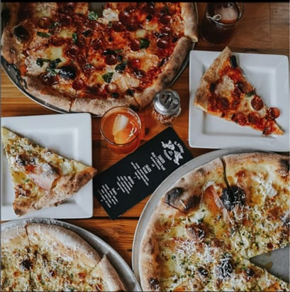 Pizza at TREO Apartments, Cleveland
