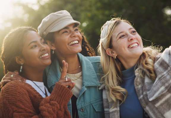 Three Women are Taking a Selfie at Flats on Chapel Apartments, Waco