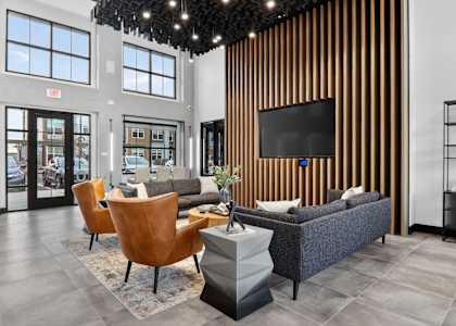 Lounge room at The Logan Luxury Apartments, Nampa, ID, 83651