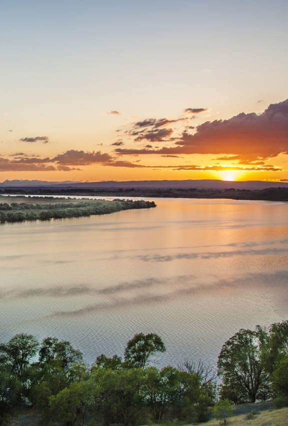 Lake View during the sunset