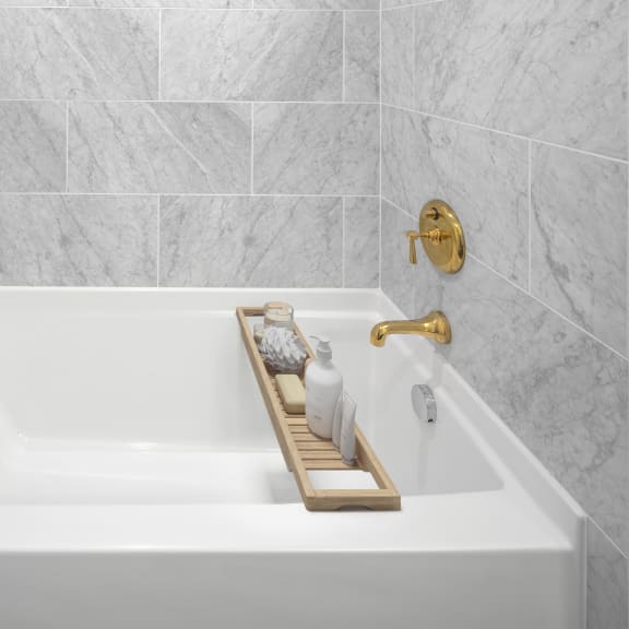 Bathroom at The Fitz Apartments, Portland, OR
