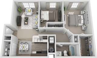 Lake Club Two Bedroom One Bath