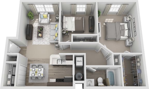 Lake Club Two Bedroom One Bath