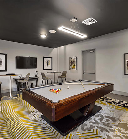 play a game of pool in our games room