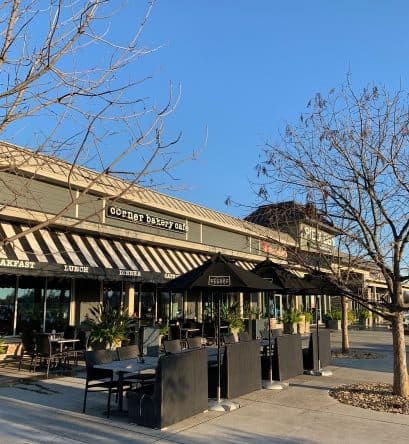 Green Cornery Bakery Cafe building, Park Ridge Apartments, CA