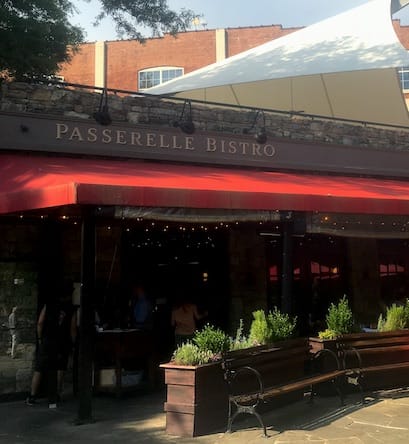 The Passerelle Bistro in downtown Greenville, South Carolina