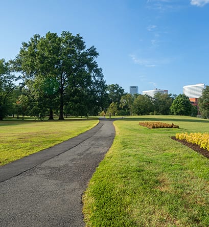 Arlington Ridge Park - Neighborhood stock photo