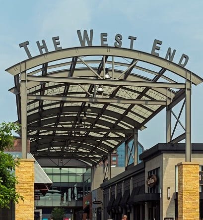 a building with a large sign on top of it  at Park Pointe, St. Louis Park, MN, 55426