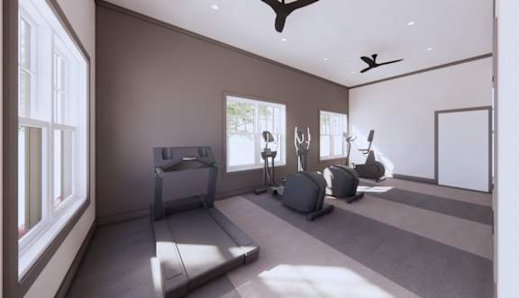 Fitness Center With Modern Equipment at The Mark, Harrisonburg, Virginia