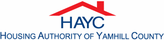 the logo for the housing authority of yamhill county