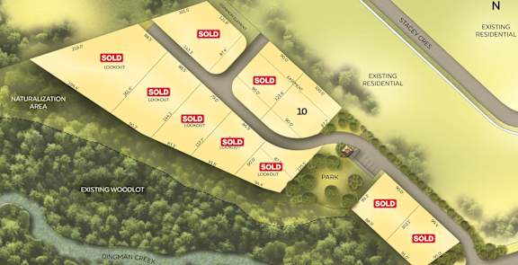a site plan of the development